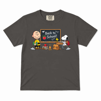 Comfort Colors Back To School Classroom Blackboard First Day Kid T-Shirt