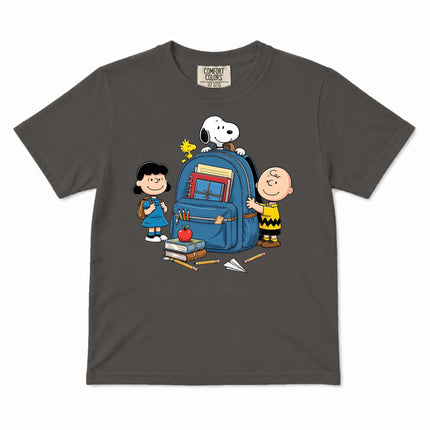 Comfort Colors Back To School Backpack Books Classroom Kid T-Shirt