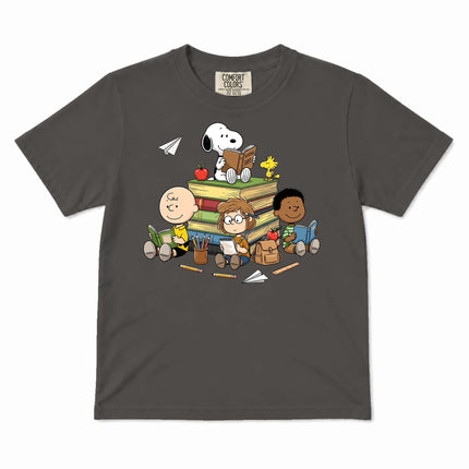 Comfort Colors Back To School Reading Books Classroom Kid T-Shirt