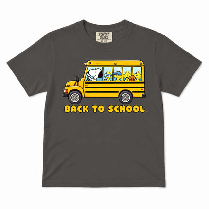 Comfort Colors Back To School School Bus First Day Kid T-Shirt