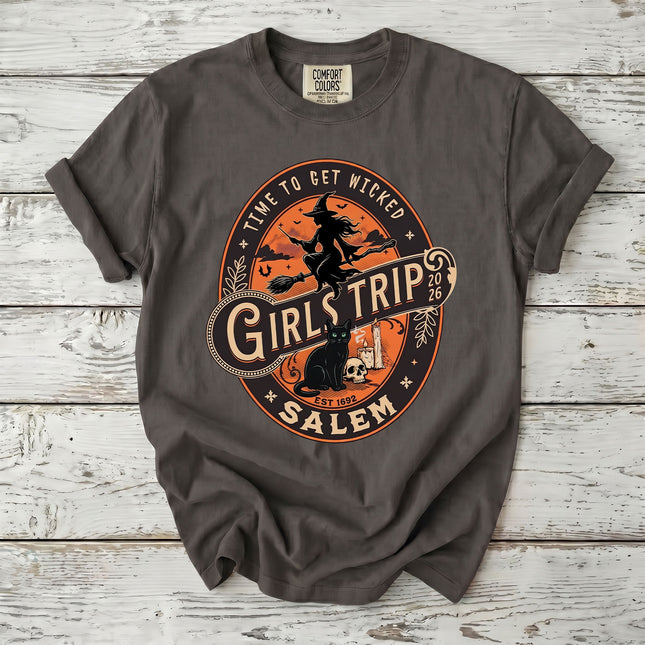 Comfort Colors Salem Girls Trip Wicked 2026 Halloween T-Shirt