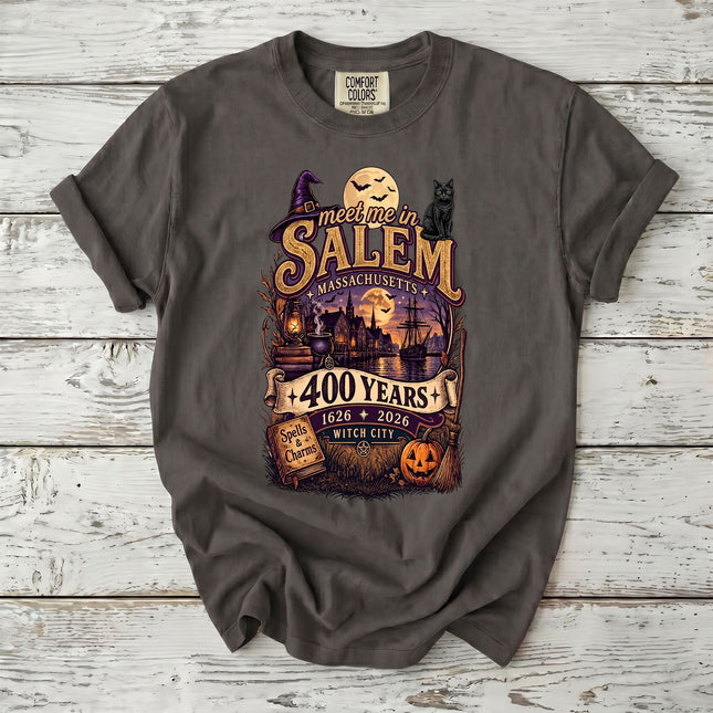 Comfort Colors Salem Witch City 400 Years Massachusetts T-Shirt