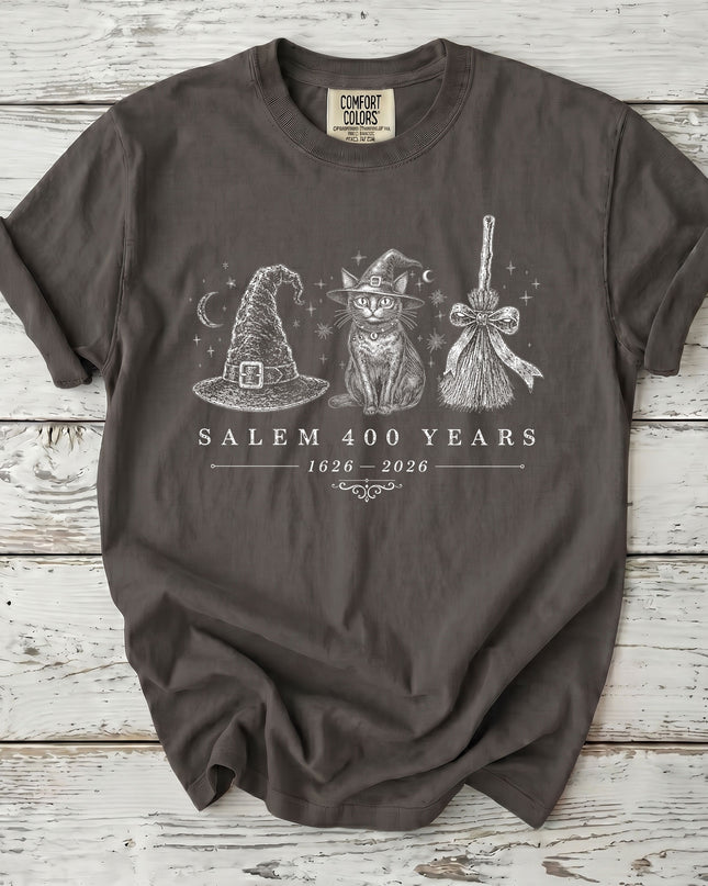 Comfort Colors Salem Witch 400th Anniversary Halloween T-Shirt