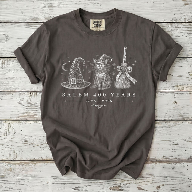 Comfort Colors Salem Witch 400th Anniversary Halloween T-Shirt