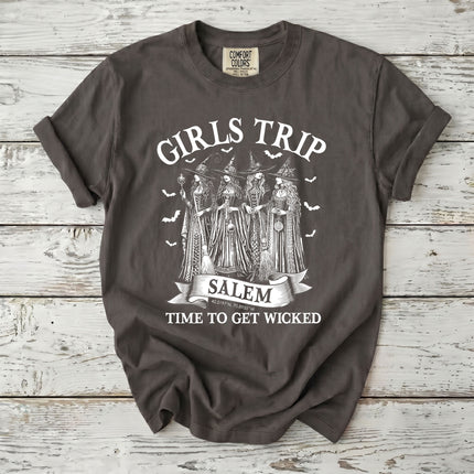 Comfort Colors Salem Witch Girls Trip Halloween T-Shirt