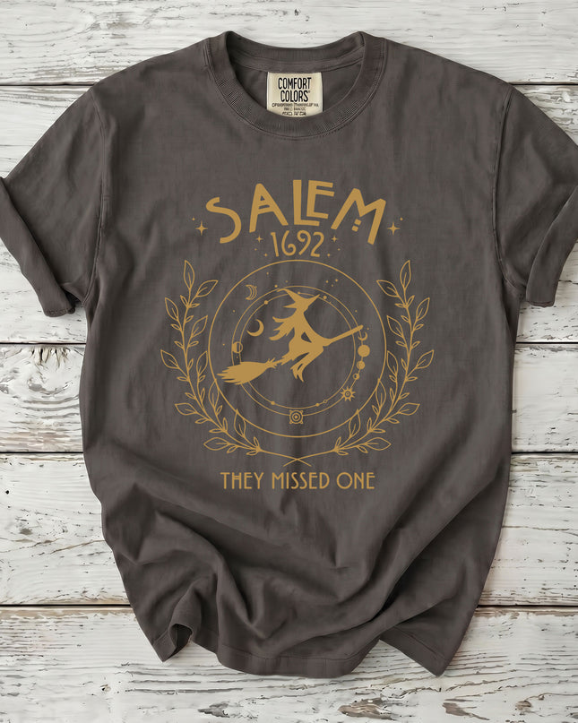 Comfort Colors Salem Witch 1692 Celestial They Missed One T-Shirt