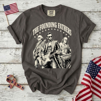 Comfort Colors 250th Anniversary USA The Founding Fathers Rock Band T-Shirt