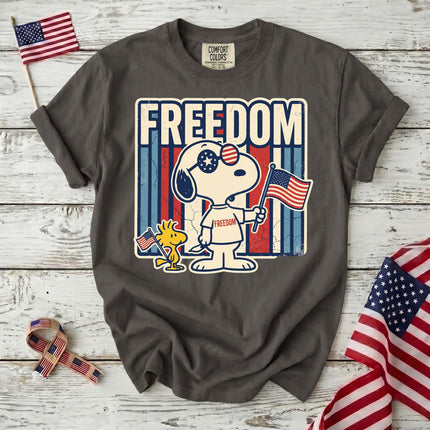 Comfort Colors 250th Anniversary USA Retro Freedom Dog T-Shirt