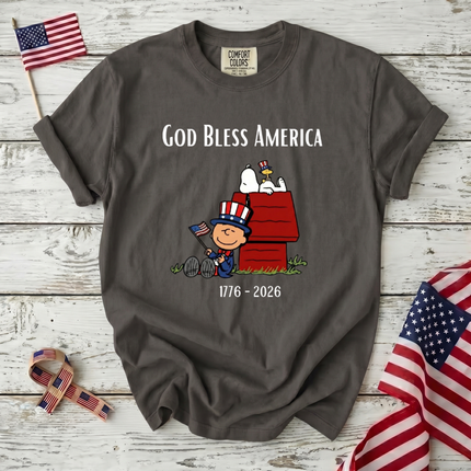 Comfort Colors God Bless America 1776 2026 T-Shirt