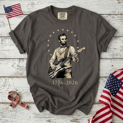 Comfort Colors 1776 2026 250th Anniversary USA Star Arch Lincoln Guitar T-Shirt