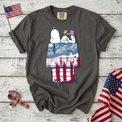 Comfort Colors 250th Anniversary USA Patriotic Doghouse T-Shirt