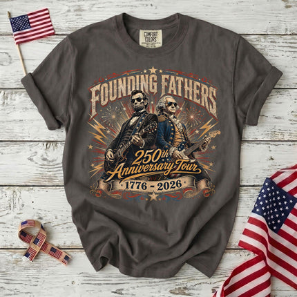 Comfort Colors Founding Fathers 250th Anniversary Tour Rock Guitar T-Shirt