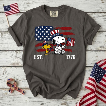 Comfort Colors EST 1776 250th Anniversary USA Uncle Sam Dog T-Shirt