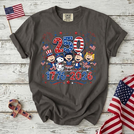 Comfort Colors 250 Years 1776-2026 Patriotic Squad Holiday T-Shirt
