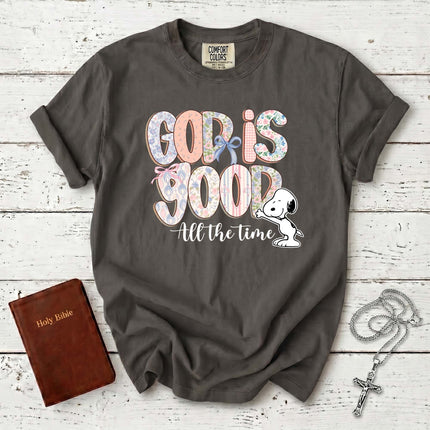 Comfort Colors God Is Good All The Time Snoopy T-Shirt