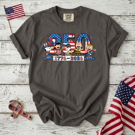 Comfort Colors 250 Years 1776-2026 Patriotic Friends Celebration T-Shirt