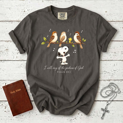 Comfort Colors Sing of the Goodness of God Psalm 89 Christian T-Shirt
