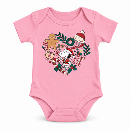 Baby Bodysuit Christmas Gingerbread Candy Cane Festive Outfit