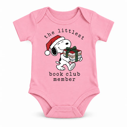 Littlest Book Club Member Christmas Reading Outfit Baby Bodysuit