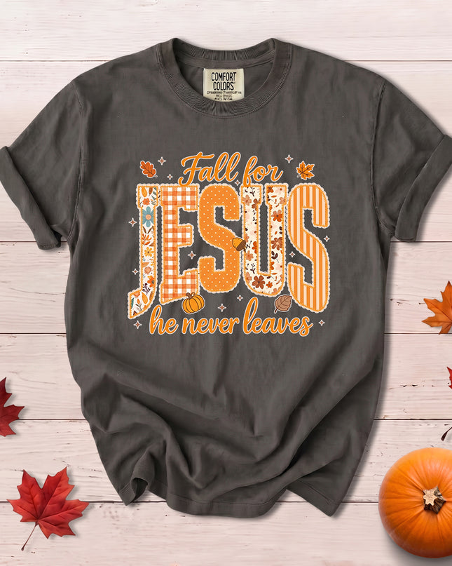 Comfort Colors Christian Fall for Jesus Thanksgiving T-Shirt