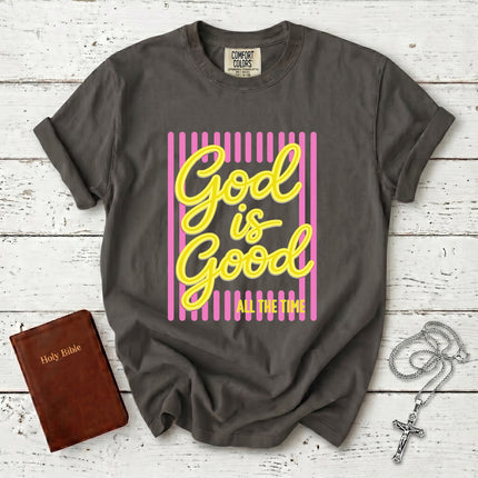 Comfort Colors God Is Good All The Time Christian Faith T-Shirt