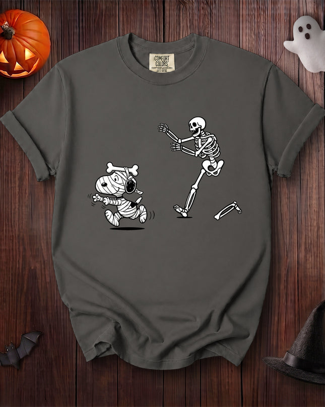 Comfort Colors Halloween Skeleton Chase Spooky T-Shirt