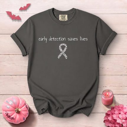 Comfort Colors Early Detection Saves Lives Breast Cancer Awareness T-Shirt