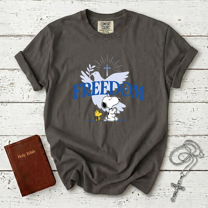 Comfort Colors Freedom Dove Cross Christian T-Shirt