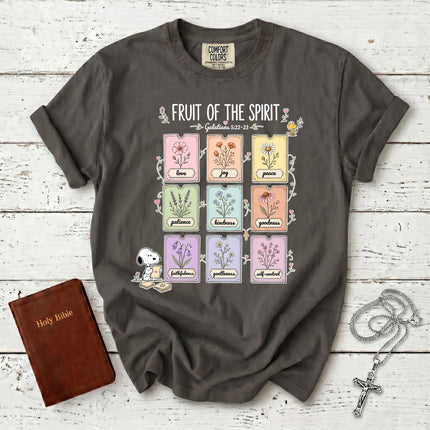 Comfort Colors Fruit of the Spirit Galatians 5 22 Christian Faith T-Shirt