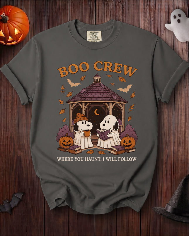 Comfort Colors Halloween Boo Crew Ghost Pumpkin T-Shirt