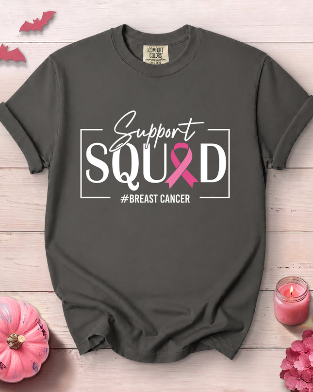 Comfort Colors Breast Cancer Awareness Support Squad T-Shirt