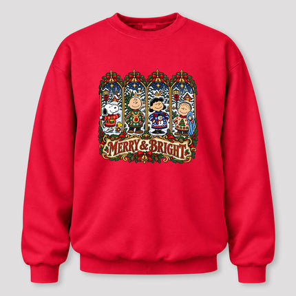Merry and Bright Christmas Winter Village Sweatshirt