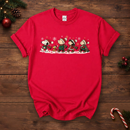 Christmas Friends Winter Walk Holiday T-Shirt