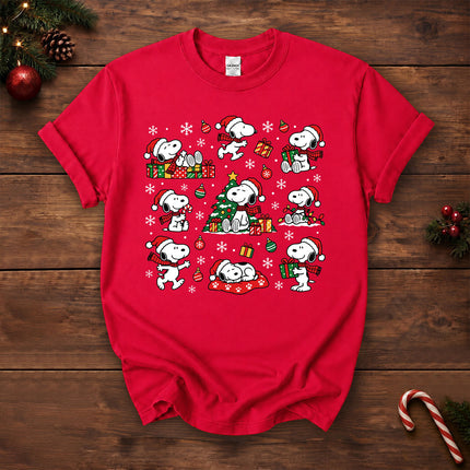 Christmas Santa Hat Gift Pattern T-Shirt