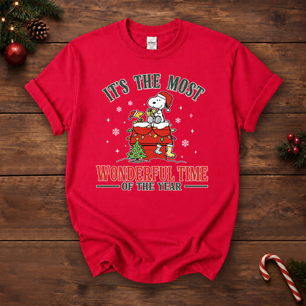 Most Wonderful Time of the Year Christmas Rooftop Graphic T-Shirt