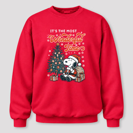 Most Wonderful Time Christmas Tree Gifts Sweatshirt