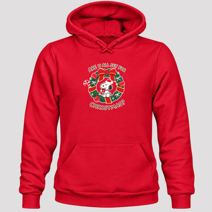 Christmas Wreath Are U All Set for Christmas Hoodie