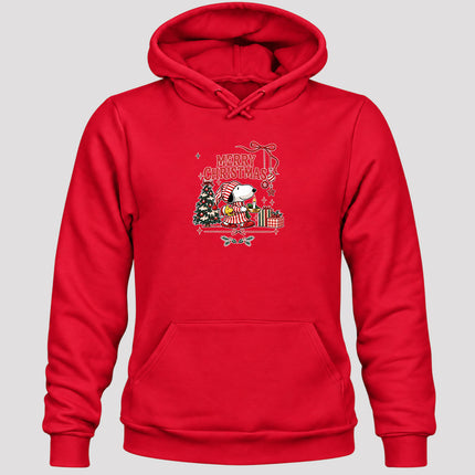 Merry Christmas Cozy Candlelight Tree Gift Graphic Hoodie