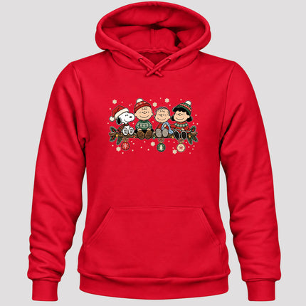 Cozy Christmas Garland Winter Knit Ornaments Hoodie