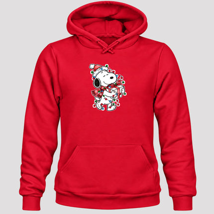 Christmas Lights Wrapped Gift Cozy Christmas Hoodie
