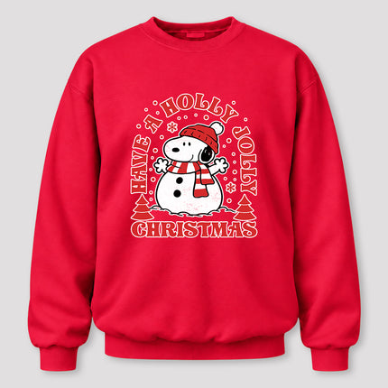 Holly Jolly Christmas Snowflake Winter Scarf Sweatshirt