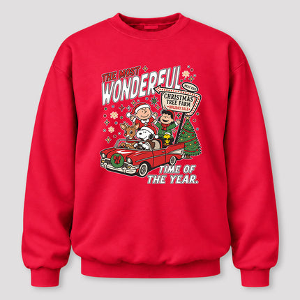 The Most Wonderful Time of the Year Christmas Tree Farm Sweatshirt