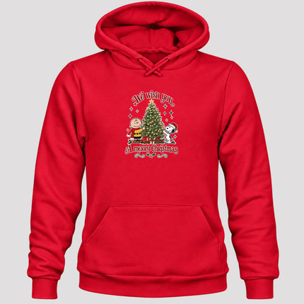 We Wish You a Merry Christmas Festive Tree Graphic Hoodie