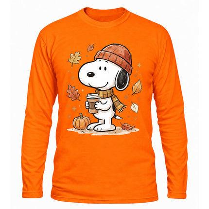 Fall Coffee Pumpkin Cozy Autumn Long Sleeve T-Shirt