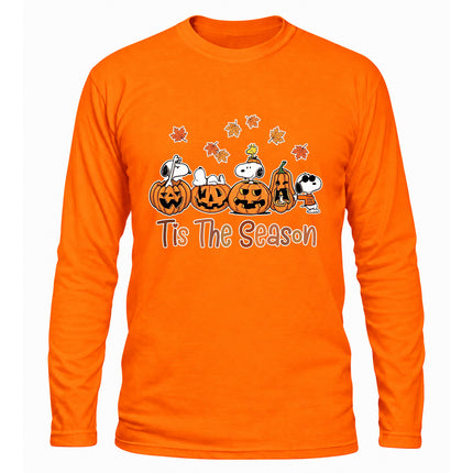 Fall Pumpkin Shirt Tis The Season Autumn Long Sleeve T-Shirt