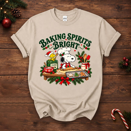 Baking Spirits Bright Christmas Cookie Baking T-Shirt
