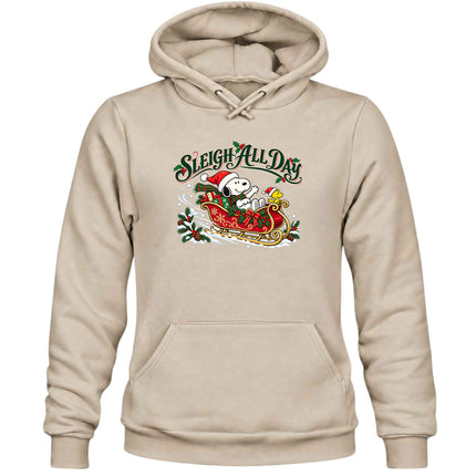 Sleigh All Day Christmas Sleigh Ride Hoodie