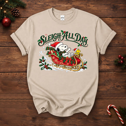 Sleigh All Day Christmas Sleigh Ride T-Shirt