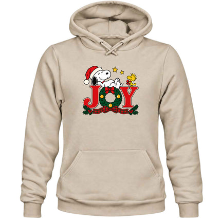 Christmas Joy Wreath Festive Holiday Hoodie