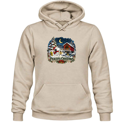 Peaceful Christmas Snowy Covered Bridge Winter Wonderland Hoodie